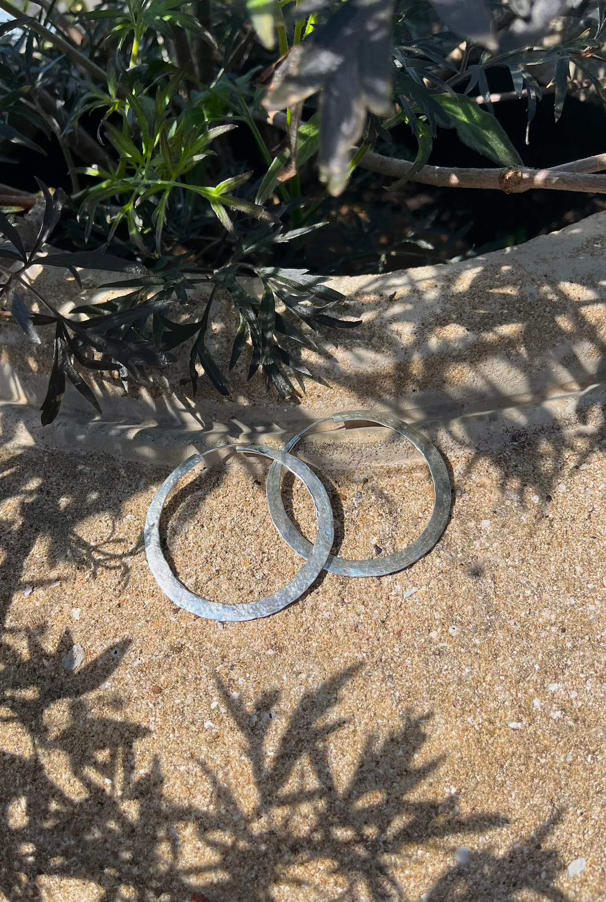 Nafsu - Silver hammered hoop M I Silver 4 - Rabens Saloner - DK