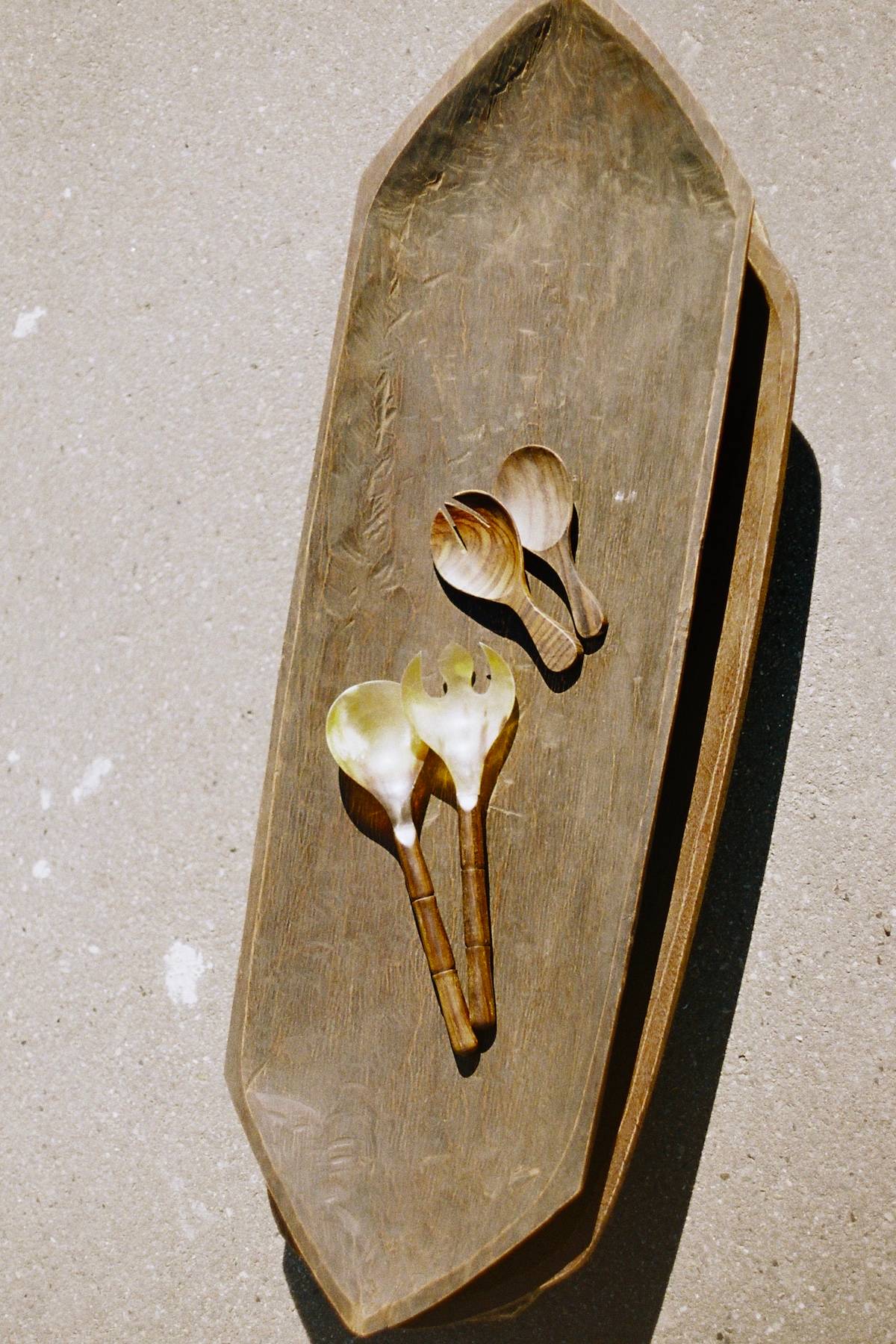 Teak wood salad servers - Salad servers I Wood 2 - Rabens Saloner - DK