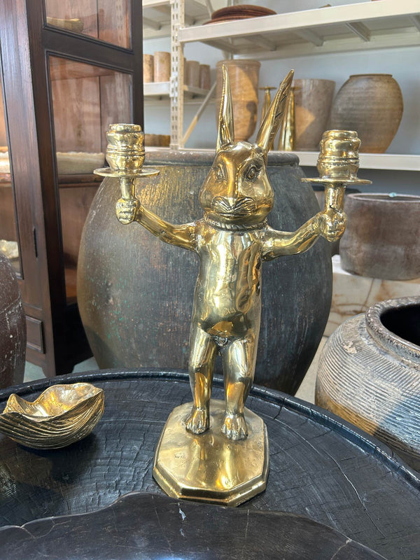 Brass Bunny Candlestick - Rabens Apartment I Brass 2 - Rabens Saloner - DK