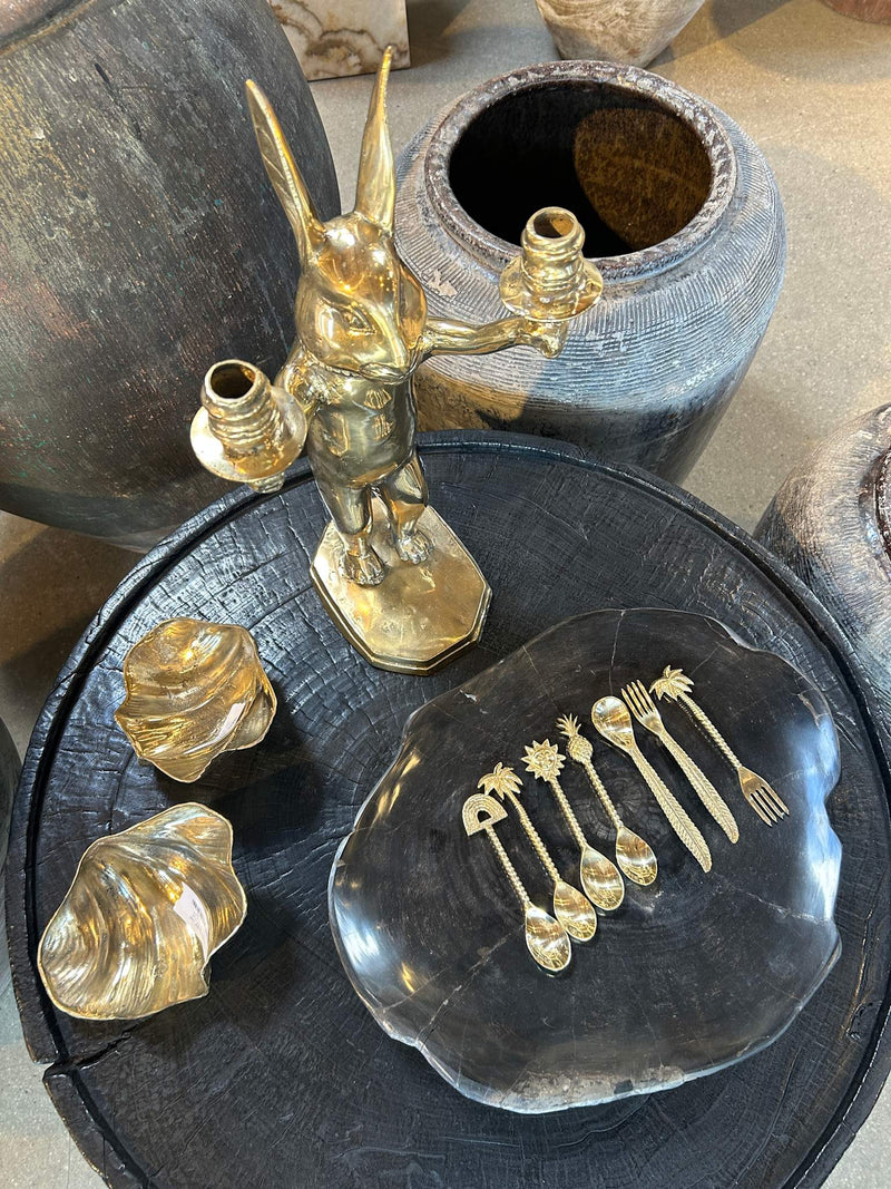 Brass Bunny Candlestick - Rabens Apartment I Brass 3 - Rabens Saloner - DK