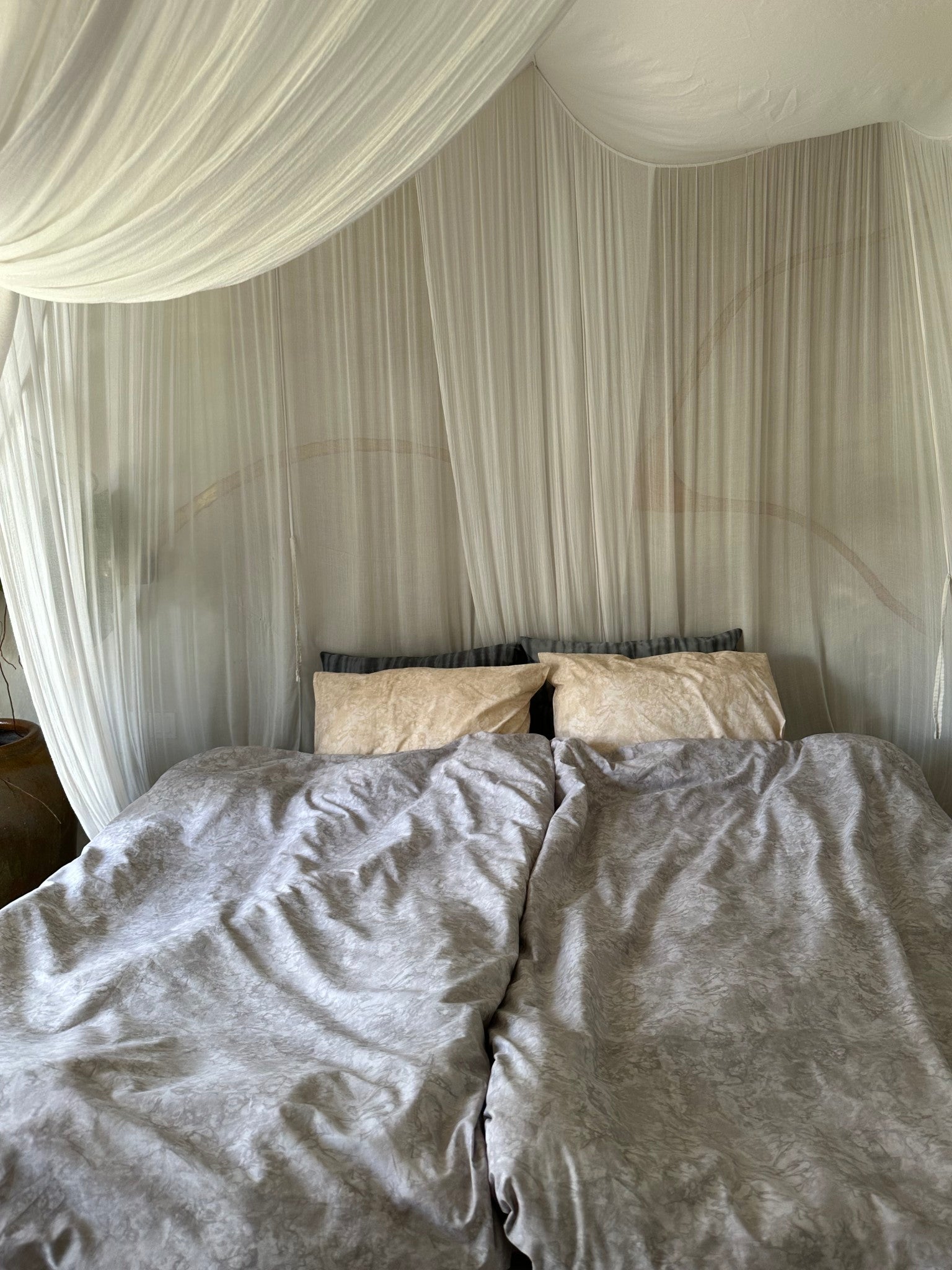 Marbled pillow sham - Pillow sham 50x70 cm I Ivory 4 - Rabens Saloner - DK