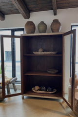 Antique cabinet w/glass doors - Antique cabinet I Antique creme    3 - Rabens Saloner - DK