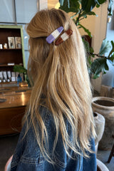 Hair Clip - Zia I Purple Stripe    1 - Rabens Saloner - DK