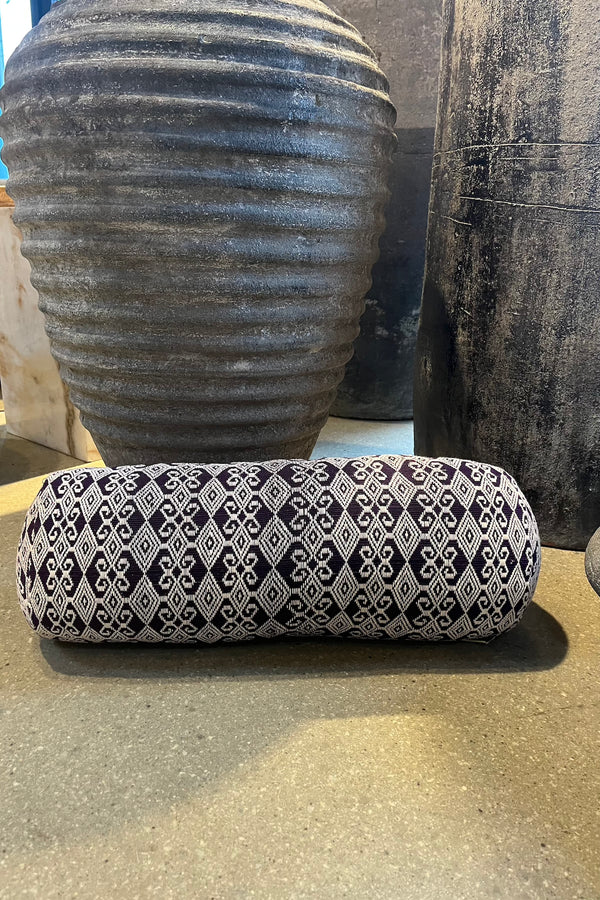 Round long pillow - Pillow I Purple