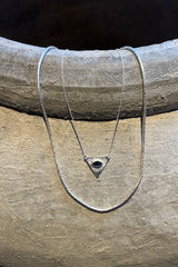 Nafsu - Silver chain w/ Triangle Eye Pendant    1 - Rabens Saloner - DK