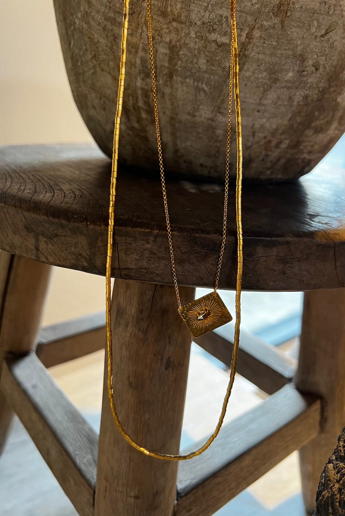 Nafsu - Tube bead necklace I 60 cm    4 - Rabens Saloner - DK