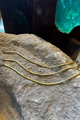 Tube Bead Anklet - Nafsu I Gold 3 - Rabens Saloner - DK