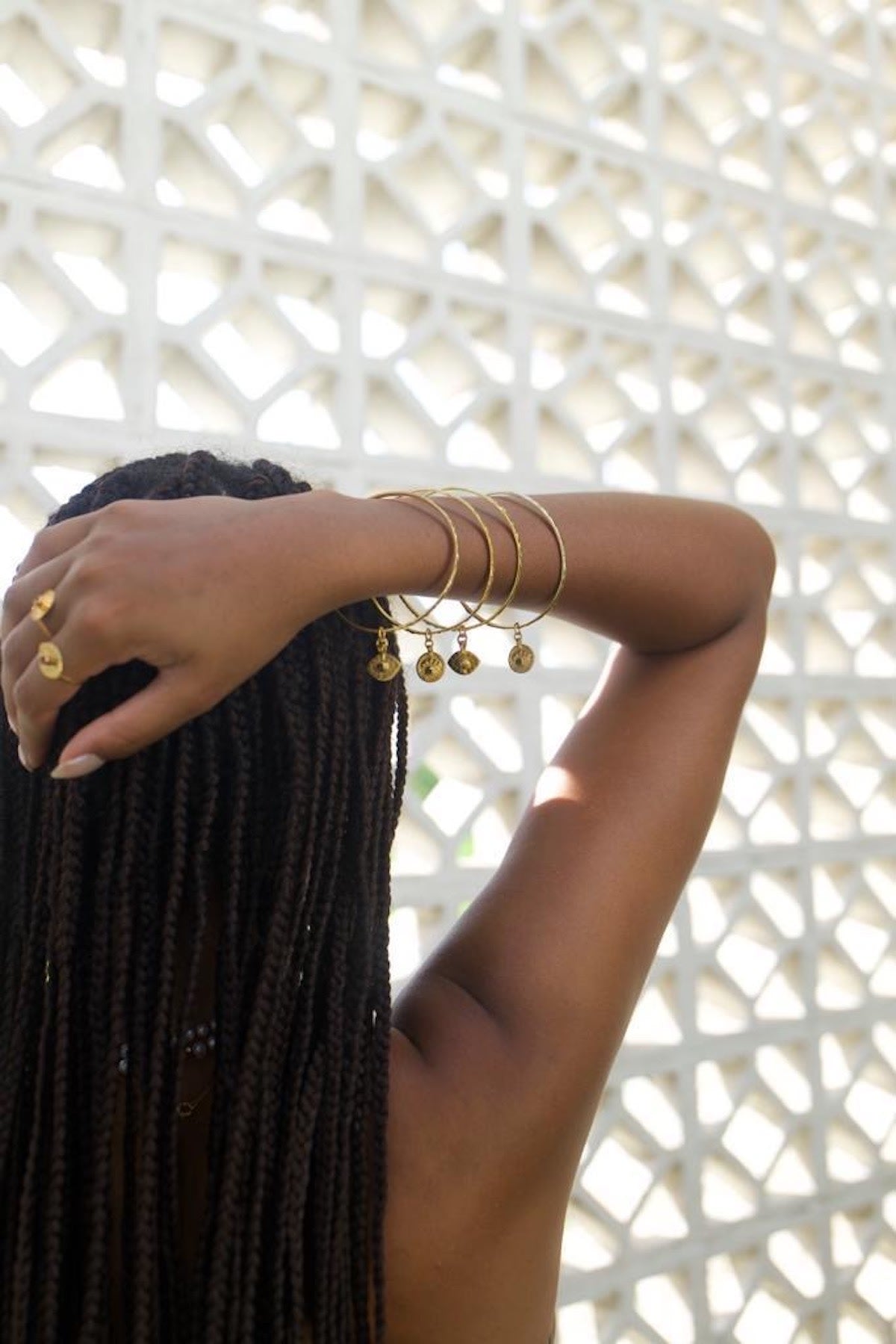 Nafsu - Eye bangle I Dark stone 4 - Rabens Saloner - DK