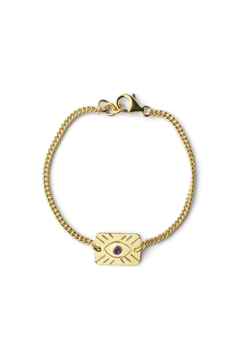 Eye Chain Bracelet - Nafsu I Gold 1 - Rabens Saloner - DK