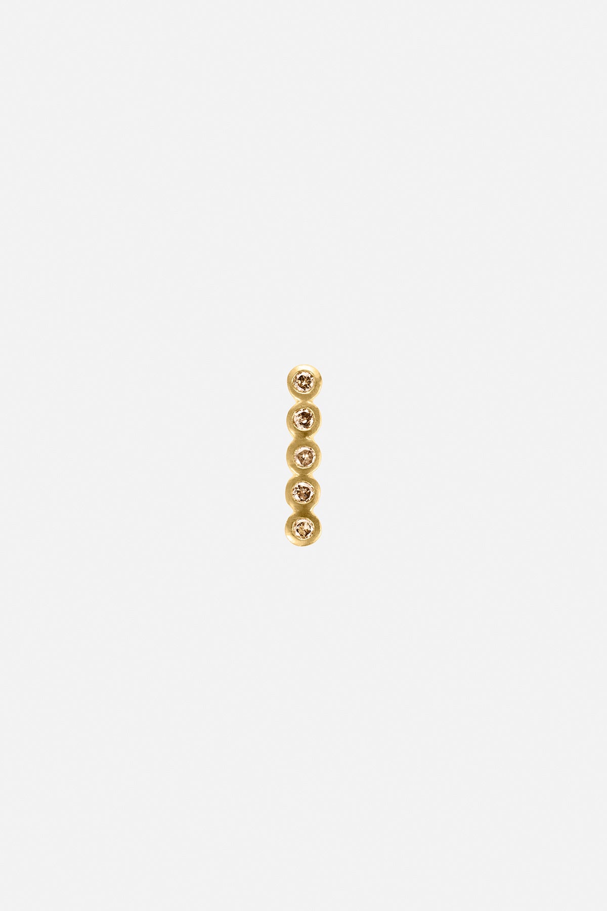 Diamond ear stud - Rabens Momento I Gold w/ Champaign diamond Gold w/ Champaign diamond 1 - Rabens Saloner - DK