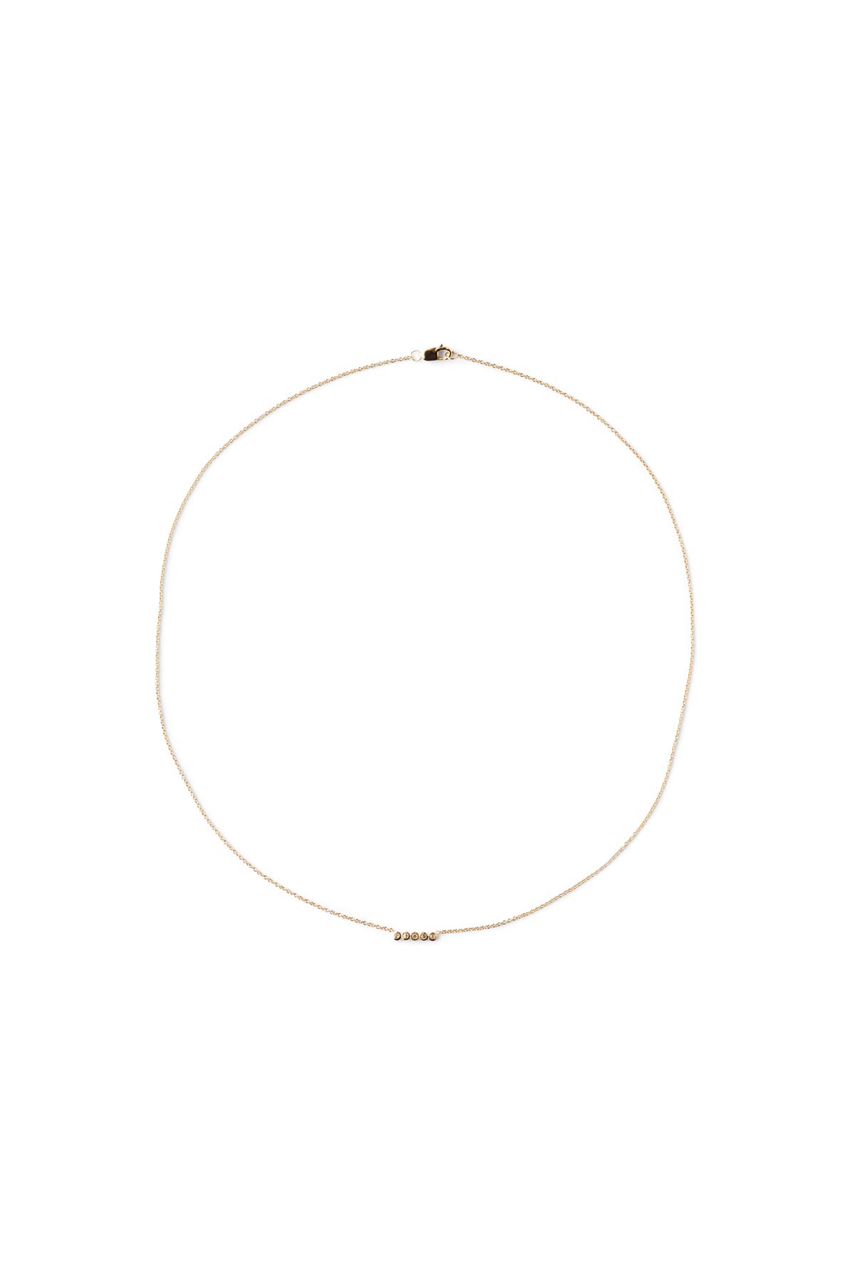 Diamond necklace - Rabens Momento I Gold w/ Champaign diamond