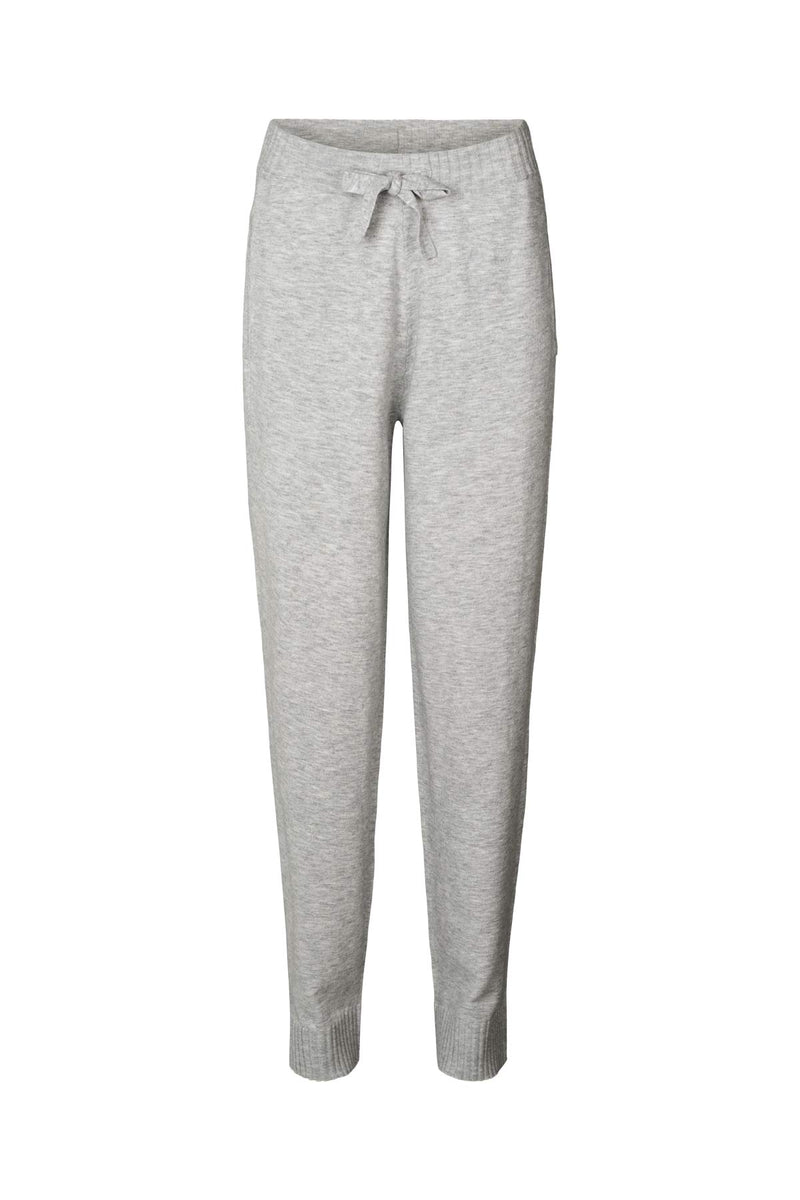 Jorun - Knit lounge pants I Grey melange Grey melange XS  2 - Rabens Saloner - DK