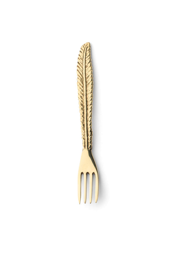 Feathery Fork - Rabens Apartment I Antique Gold