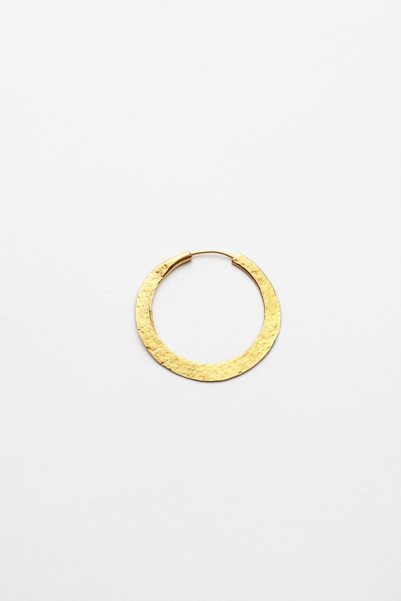 Nafsu - Hammered hoop S I Gold plated Gold plated O/S 3 - Rabens Saloner - DK