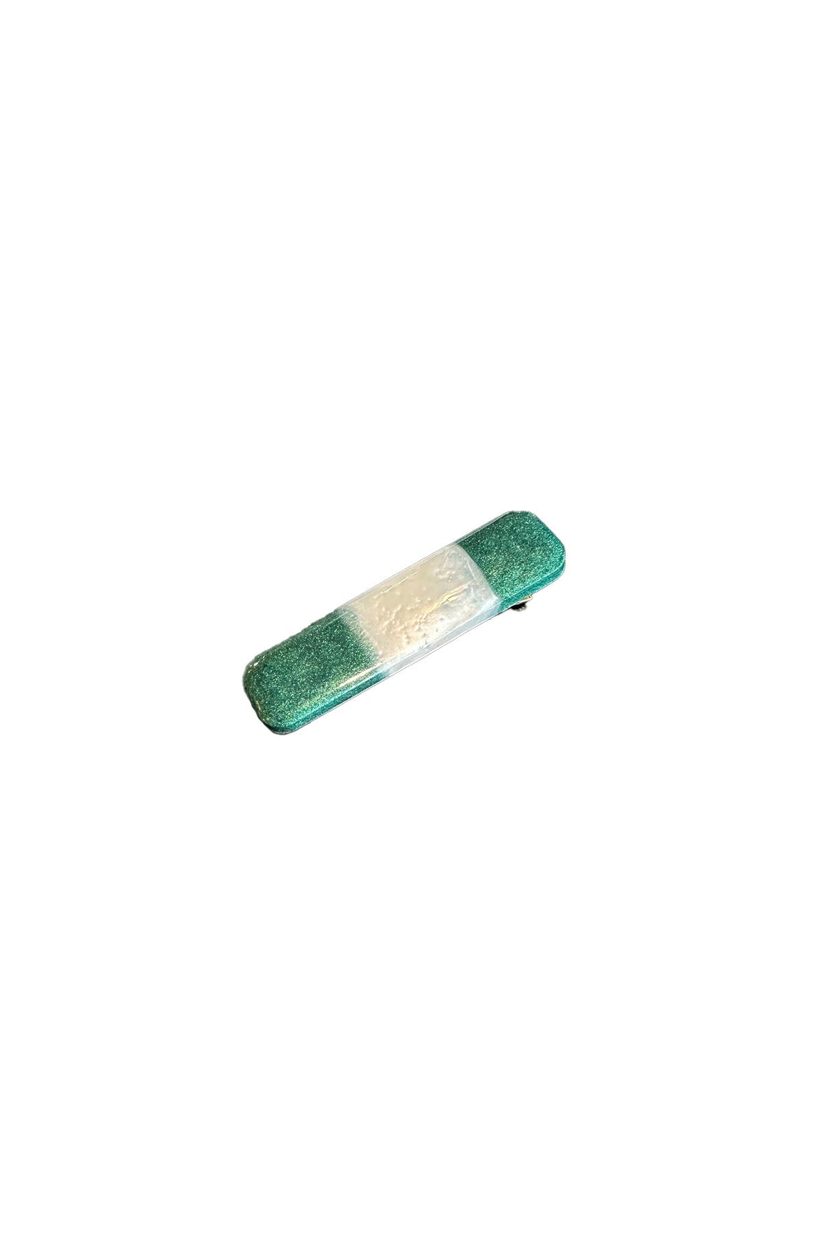 Hair Clip Mini - Zia I Dark Green Stripe Dark Green Stripe O/S 1 - Rabens Saloner - DK