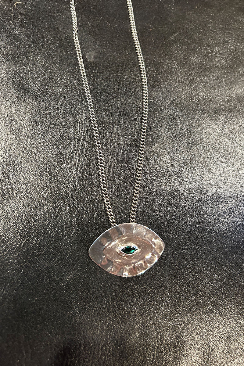 Necklace With Giant Eye Pendant - Nafsu I Silver 3 - Rabens Saloner - DK