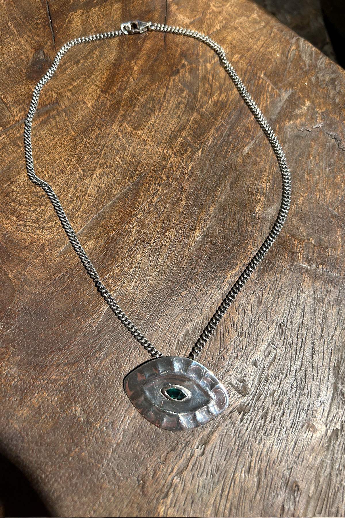 Necklace With Giant Eye Pendant - Nafsu I Silver 3 - Rabens Saloner - DK