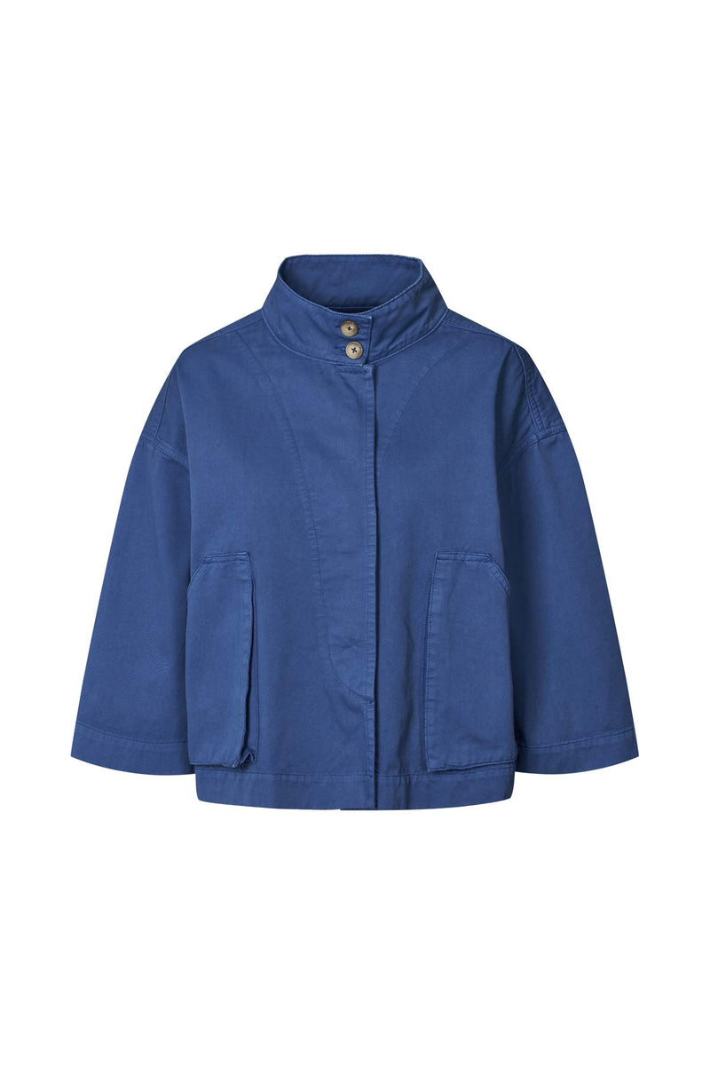 Katje - Canvas light jacket I Workwear blue Workwear blue XS  5 - Rabens Saloner - DK