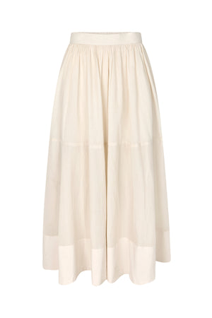 Dema - Poplin full layered skirt I Clay Clay XS 5 - Rabens Saloner - DK