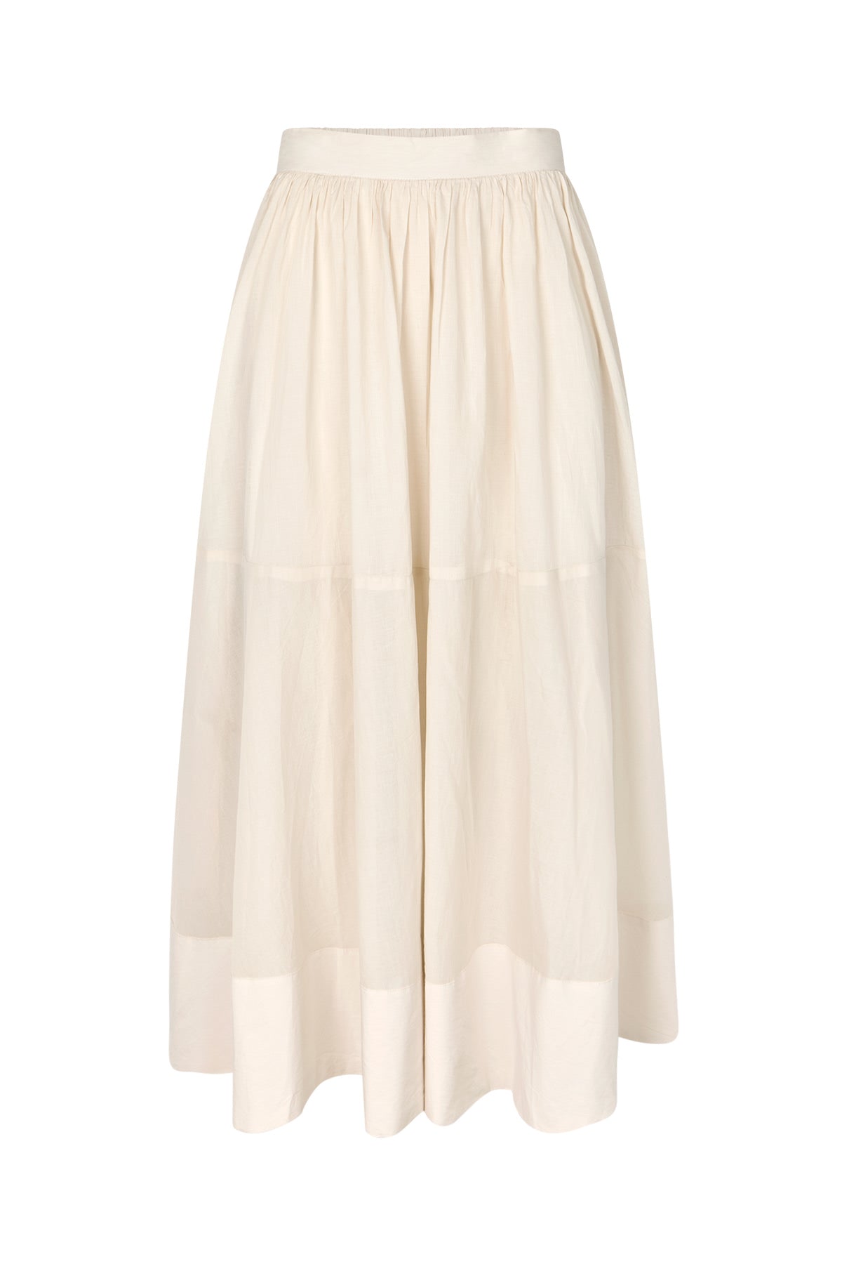 Dema - Poplin full layered skirt I Clay Clay XS 5 - Rabens Saloner - DK