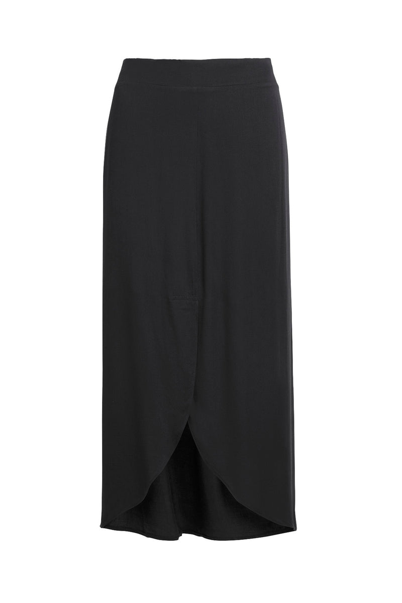 Noelle - Solid tulip skirt BLACK XS  5 - Rabens Saloner - DK