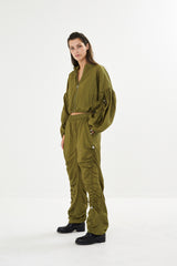 Isobel - Parachute cropped jacket I Army    2 - Rabens Saloner - DK