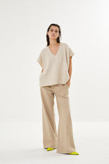 Julla - Easy tailoring pant I Biscuit    4 - Rabens Saloner - DK