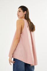 Ljuba - Cotton double tank top I Nude rose    2 - Rabens Saloner - DK