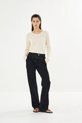 Pawa - Duo canvas pant I Ecru    3 - Rabens Saloner - DK