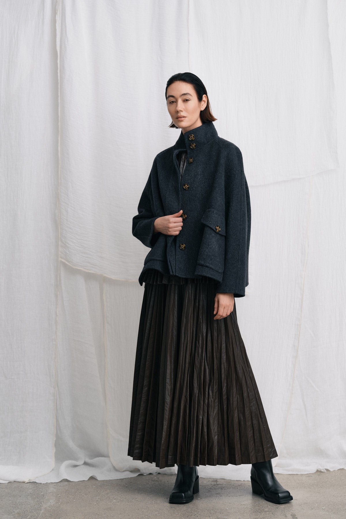 Simonia - Pleats skirt I French toast 9 - Rabens Saloner - DK