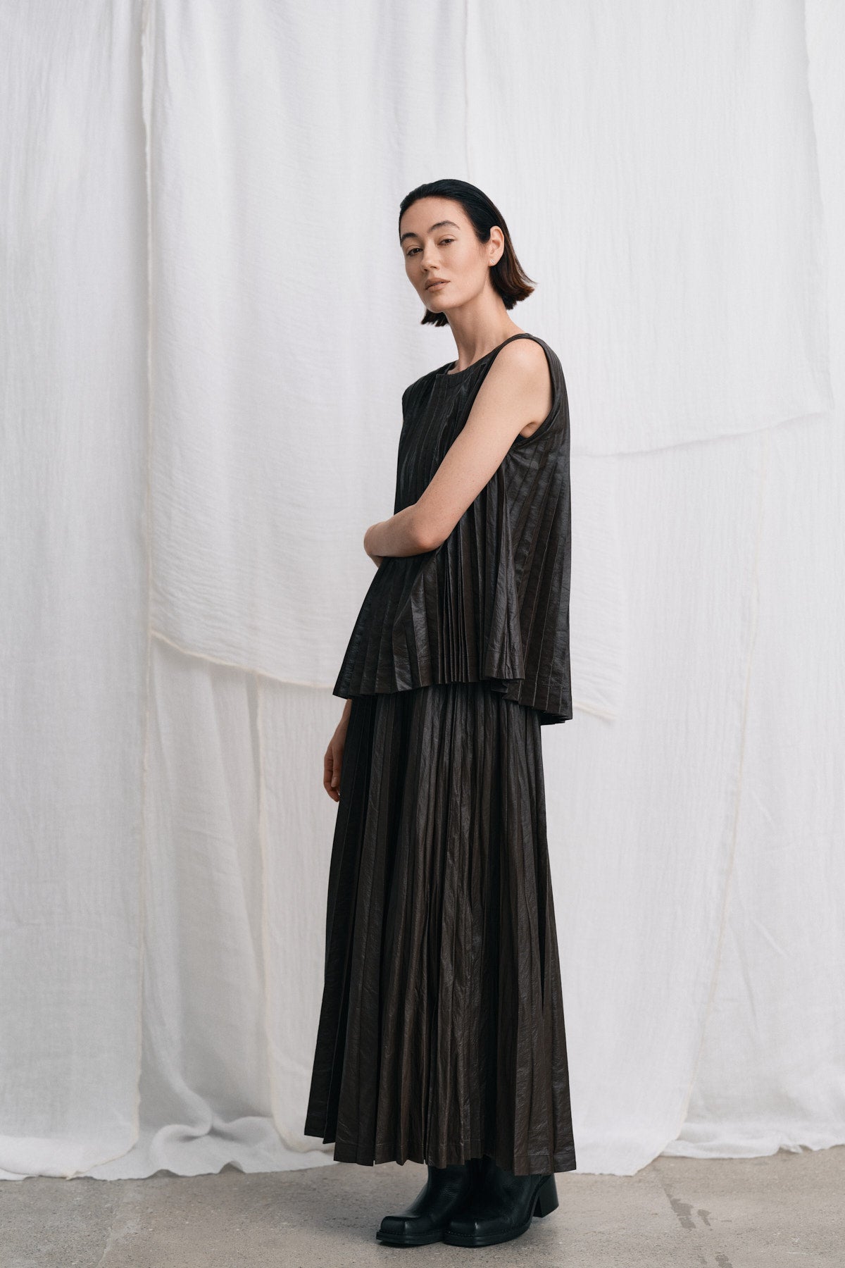 Simonia - Pleats skirt I French toast 7 - Rabens Saloner - DK