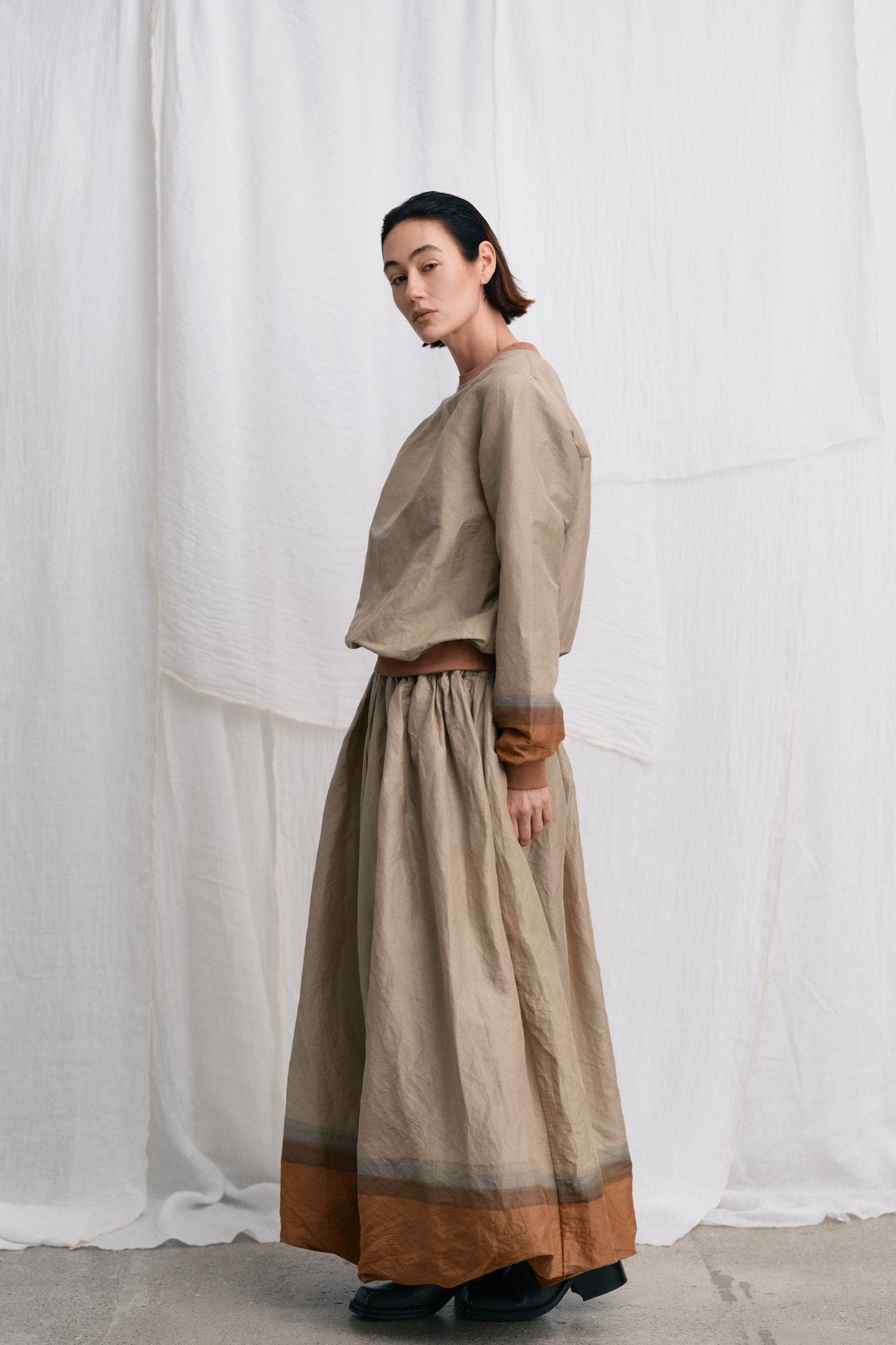 Almas - Horizon full skirt I Silver/rust 6 - Rabens Saloner - DK