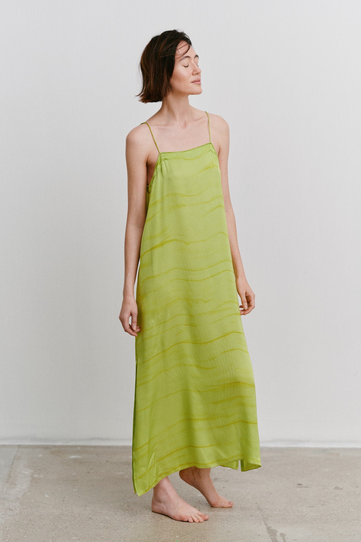 Laurentine - Chartreuse camisole dress I Chartreuse 2 - Rabens Saloner - DK