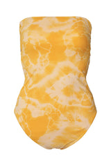 Layla - Nebula swim open back swimsuit I Sunflower combo Sunflower combo XS  5 - Rabens Saloner - DK