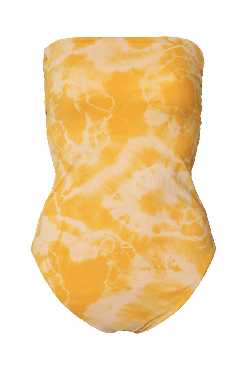 Layla - Nebula swim open back swimsuit I Sunflower combo Sunflower combo XS  5 - Rabens Saloner - DK