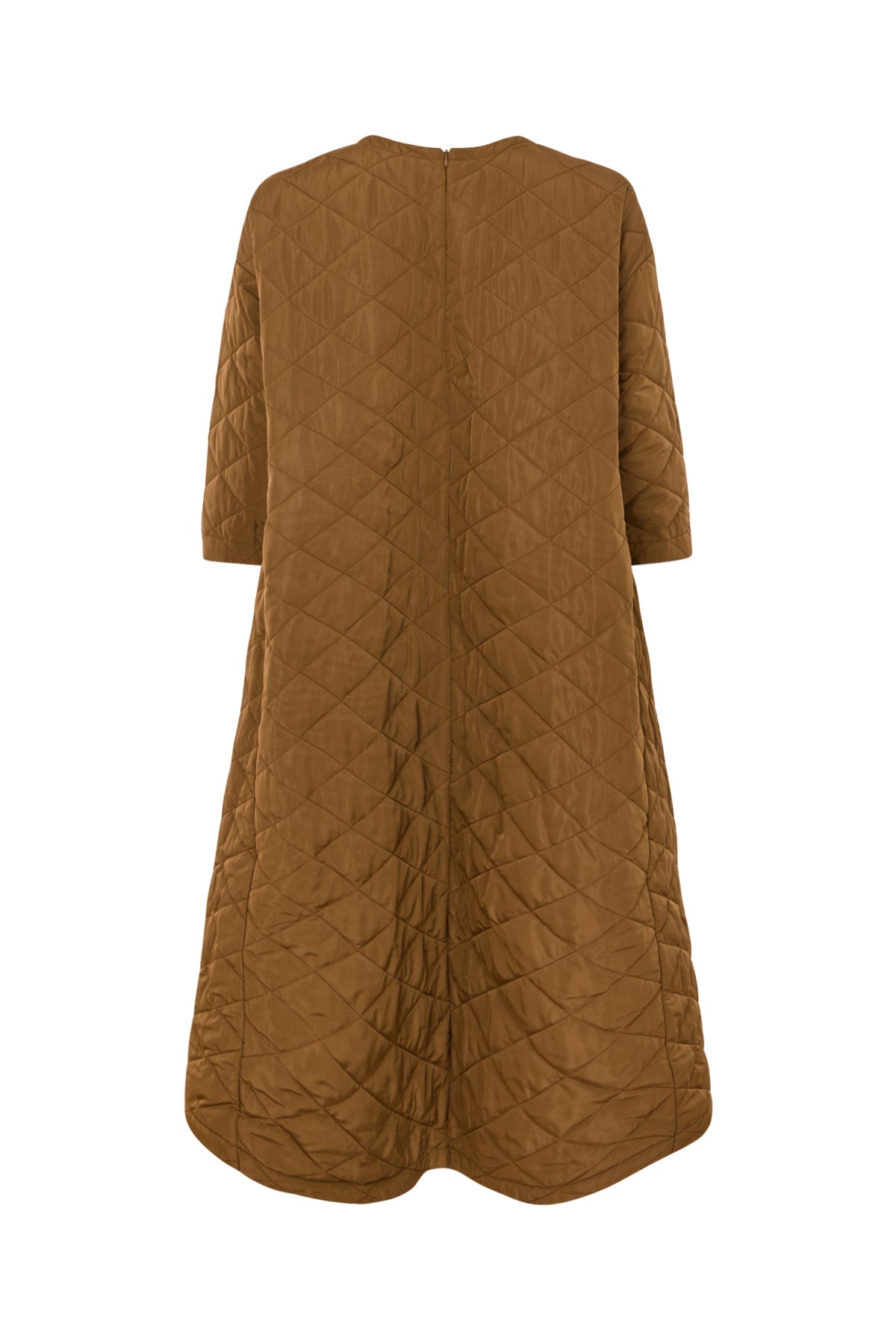 Pamala - Tech quilt dress I Chestnut 5 - Rabens Saloner - DK