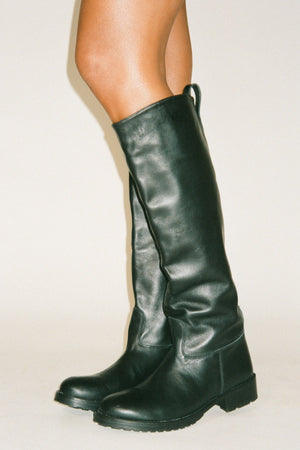 Marit - Leather riding boot I Black Black 36 1 - Rabens Saloner - DK
