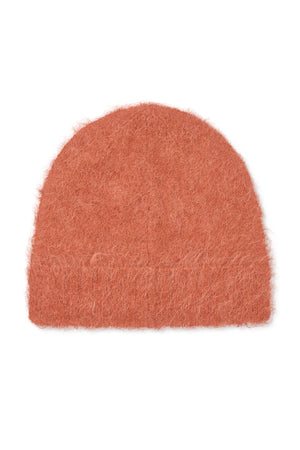Majda - Fluffy knit hat I Redwood Redwood O/S 1 - Rabens Saloner - DK