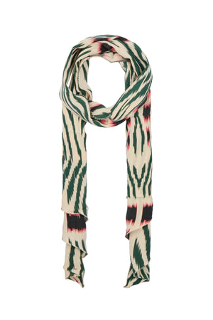 Tatiana - Ikat tie scarf I Forest pink sand Forest pink sand O/S 1 - Rabens Saloner - DK