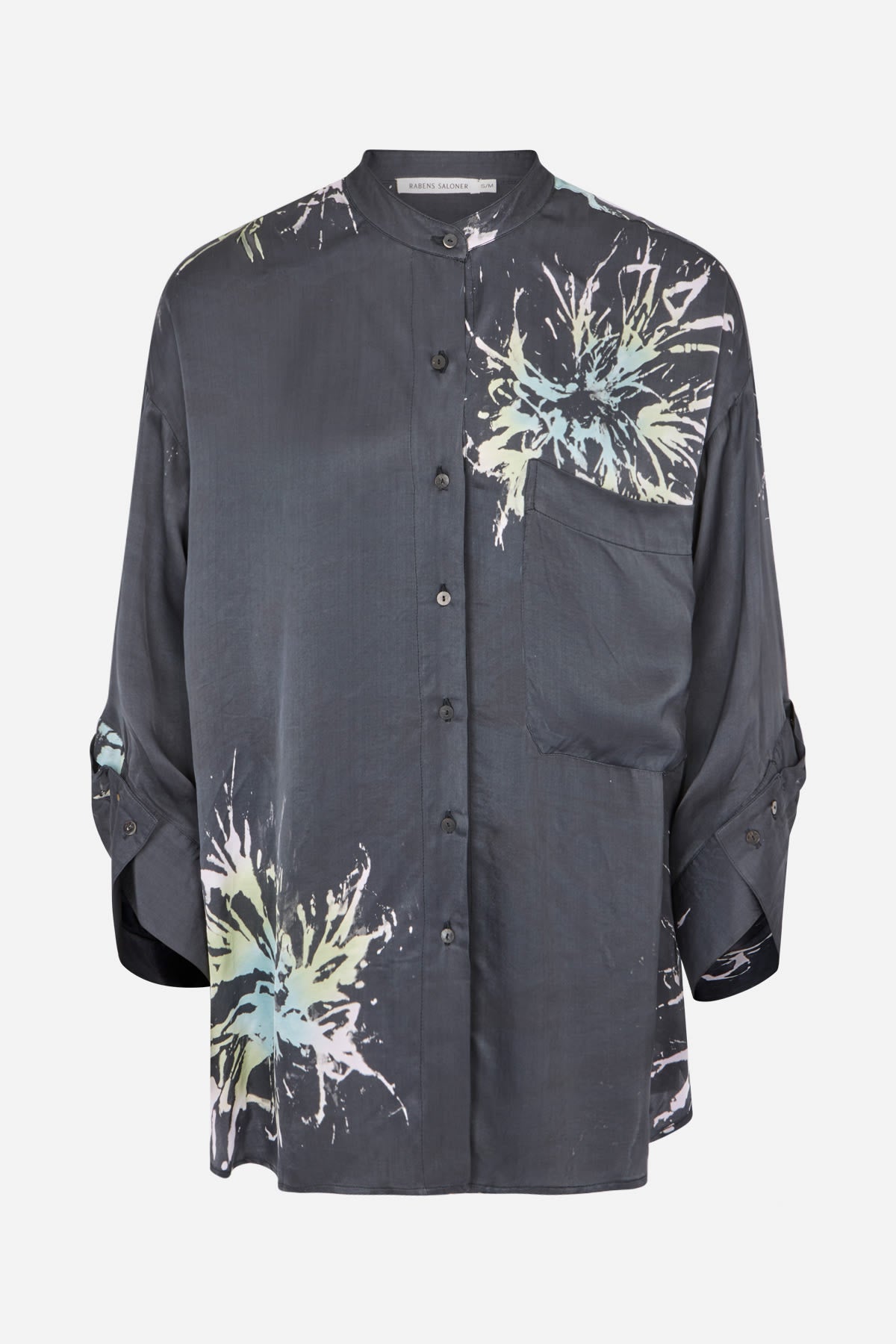 Bobbies short - Lumière oversize shirt I Iron grey Iron grey XS/S 4 - Rabens Saloner - DK