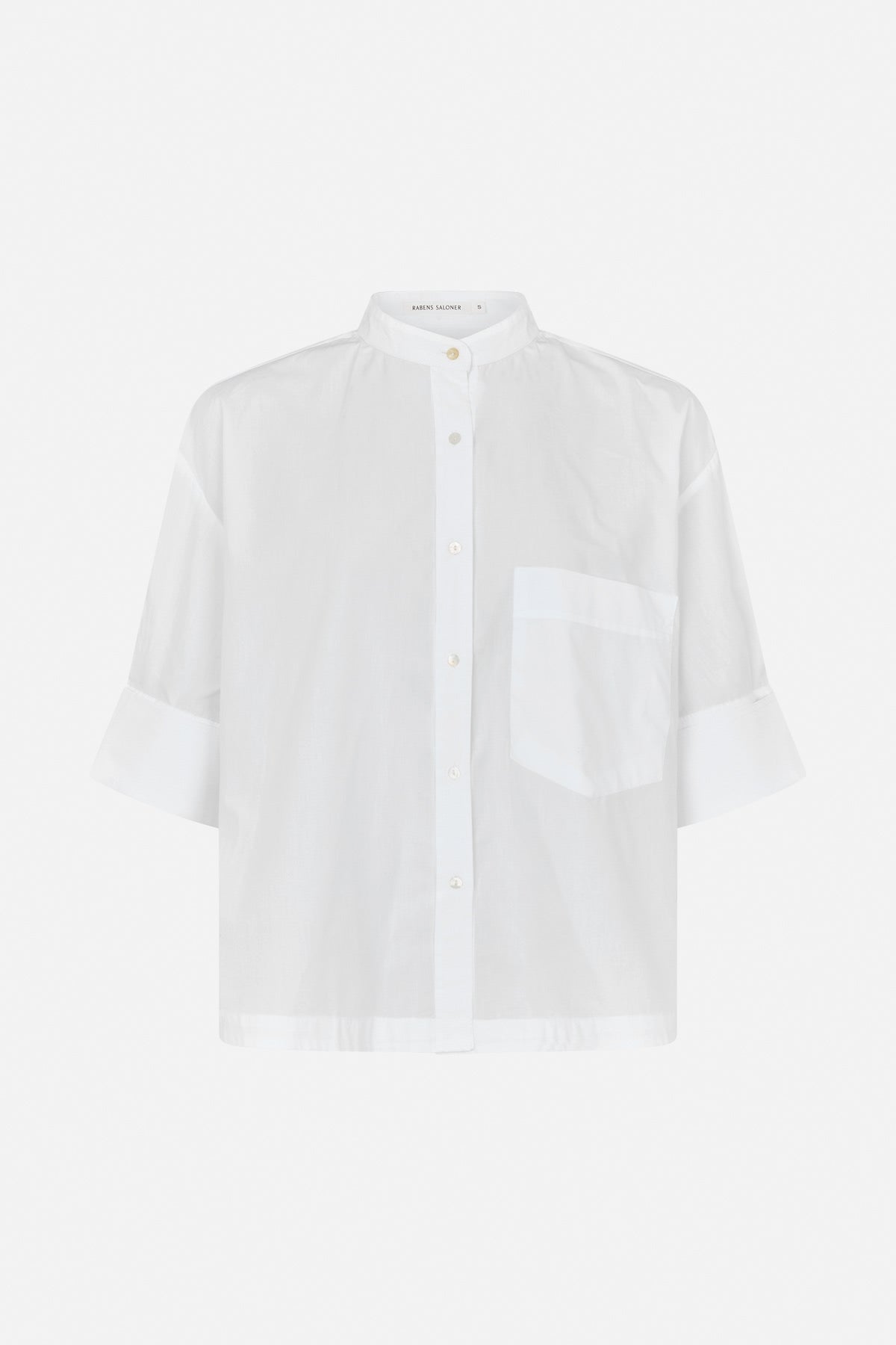 Seval - Poplin boxy shirt I White White XS 4 - Rabens Saloner - DK