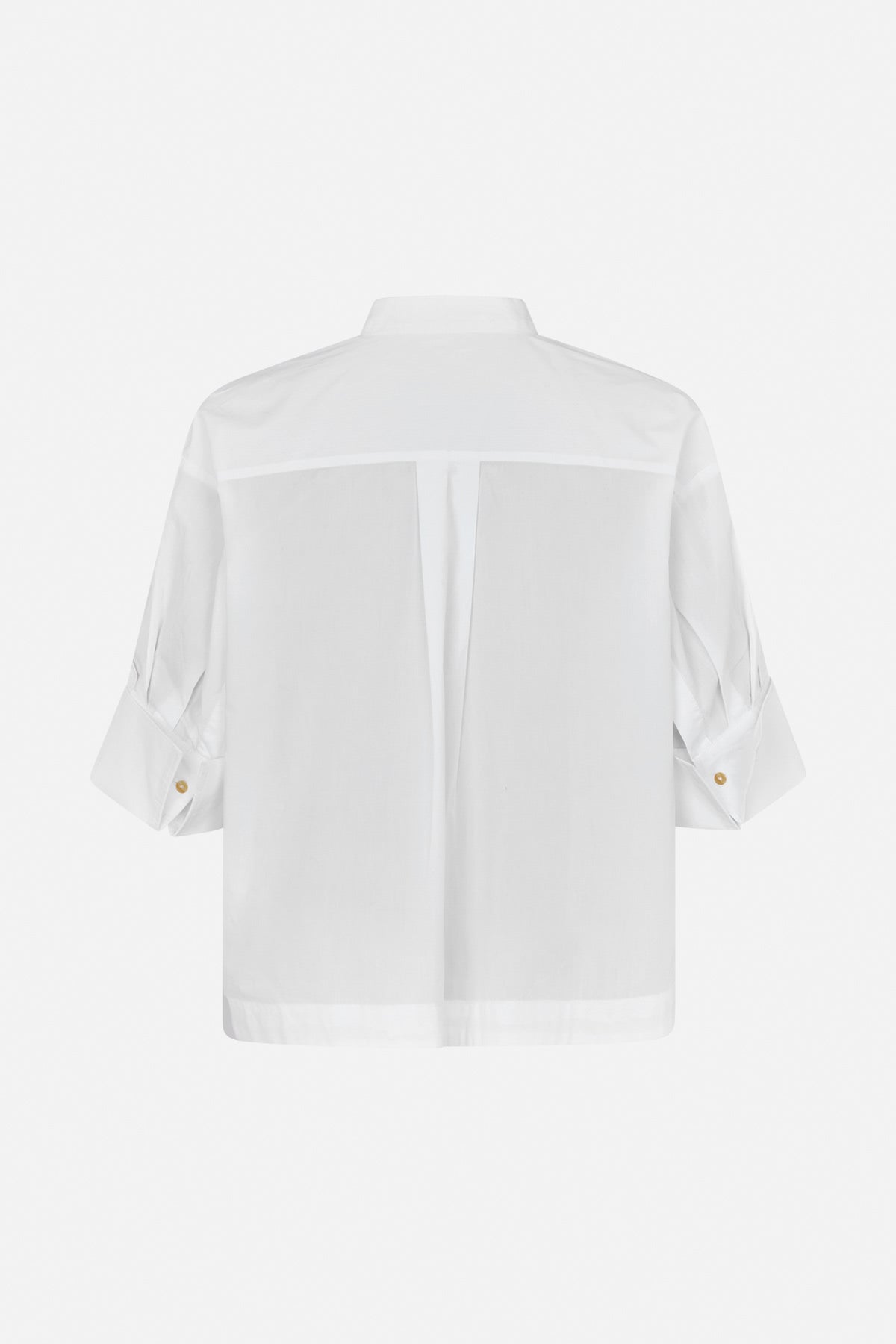 Seval - Poplin boxy shirt I White 5 - Rabens Saloner - DK