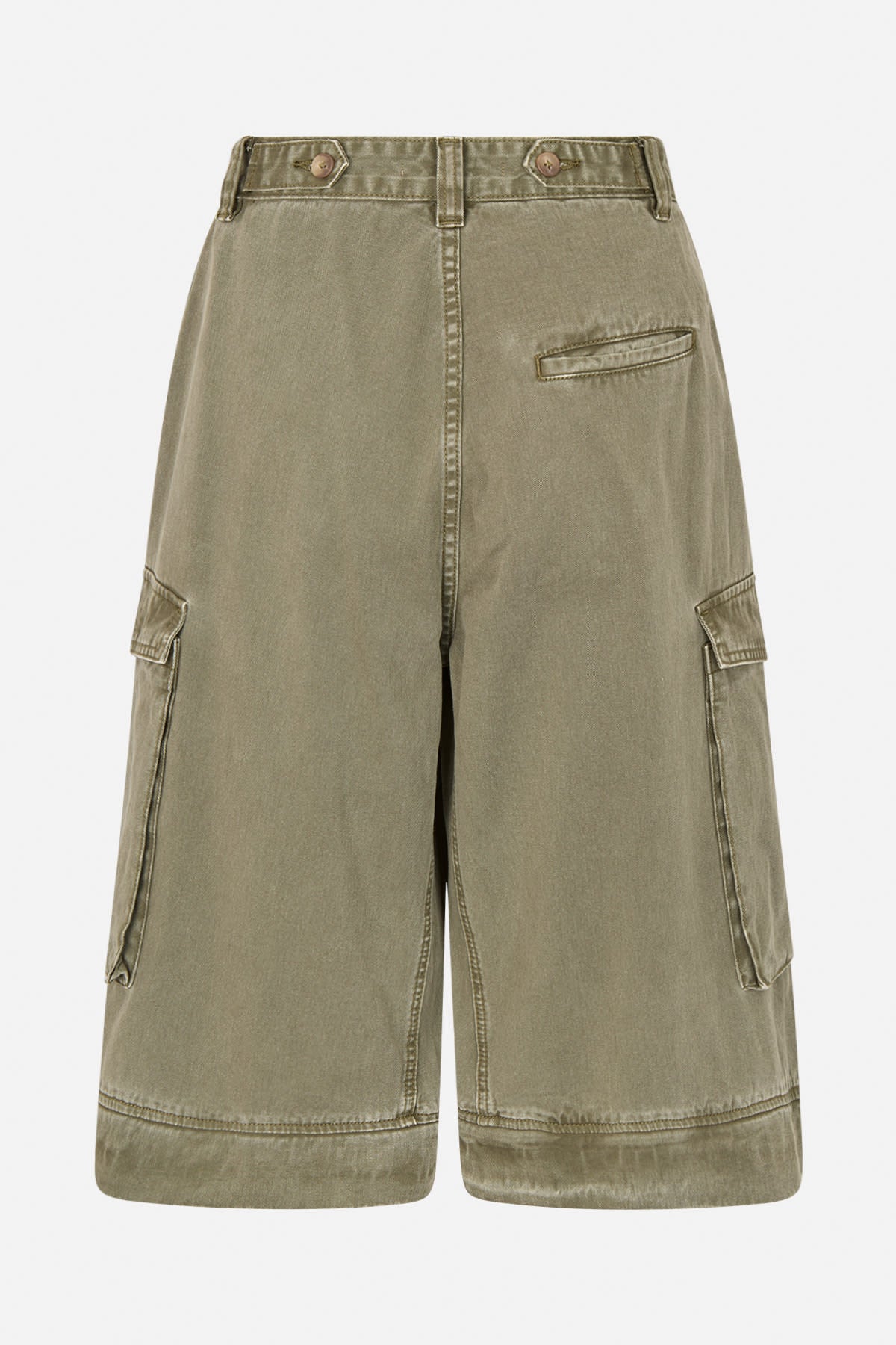 Frema - Canvas cargo pants I Washed sage 8 - Rabens Saloner - DK