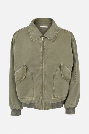 Ezmira - Canvas padded bomber I Washed sage Washed sage XS 4 - Rabens Saloner - DK