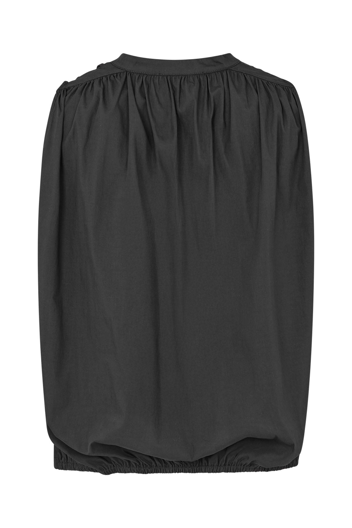 Ingeborg - Papery sleeveless blouse I Black 6 - Rabens Saloner - DK