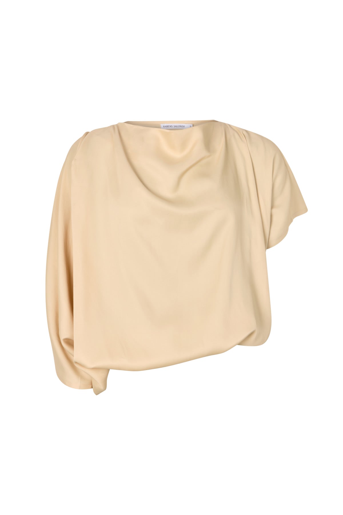 Mist - Ripple drape blouse I Sand Dollar 4 - Rabens Saloner - DK
