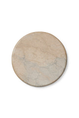 Round marble plate - Rabens Apartment I Sand Melange Sand Melange Ø: 30CM H: 2 CM  1 - Rabens Saloner - DK