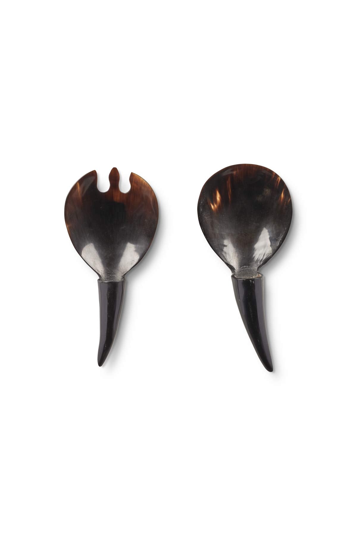 Horn Salad Servers - Salad Servers I Black Horn Black Horn   1 - Rabens Saloner - DK