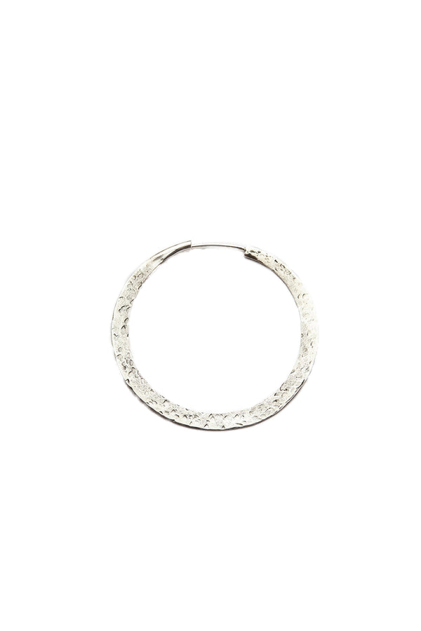 Nafsu - Silver hammered hoops S I Silver 1 - Rabens Saloner - DK