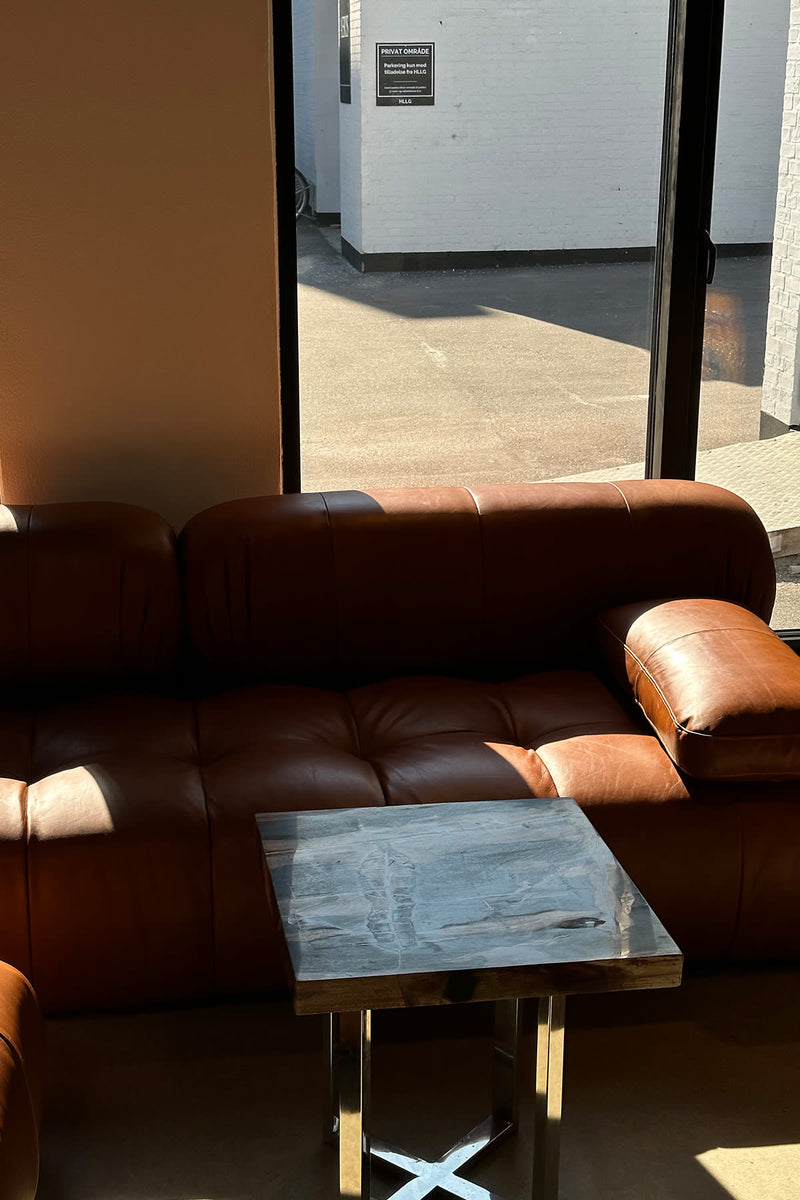 Leather Sofa W/ Pouf - Rabens Apartment I Brown 3 - Rabens Saloner - DK